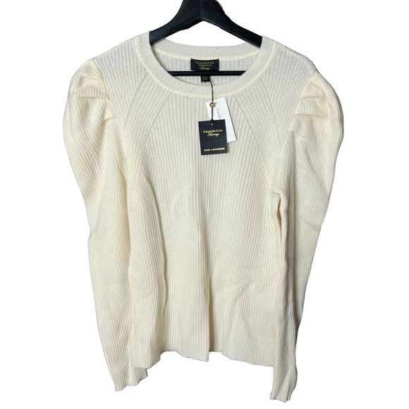 NWT Charter Club Cashmere Sweater XL - Picture 1 of 3